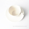 Tazas de cerámica de porcelana taza y platillo al por mayor